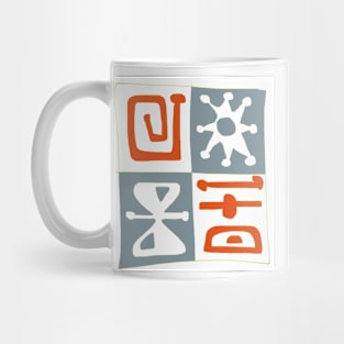 Shapes and colours with a 1950’s influence Mug